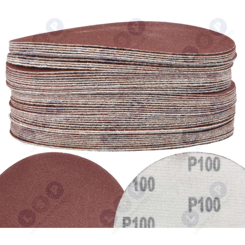 Brúsny papier Kotúče na suchý zips 125 mm pre uhlovú brúsku P100 50 ks